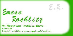 emese rochlitz business card